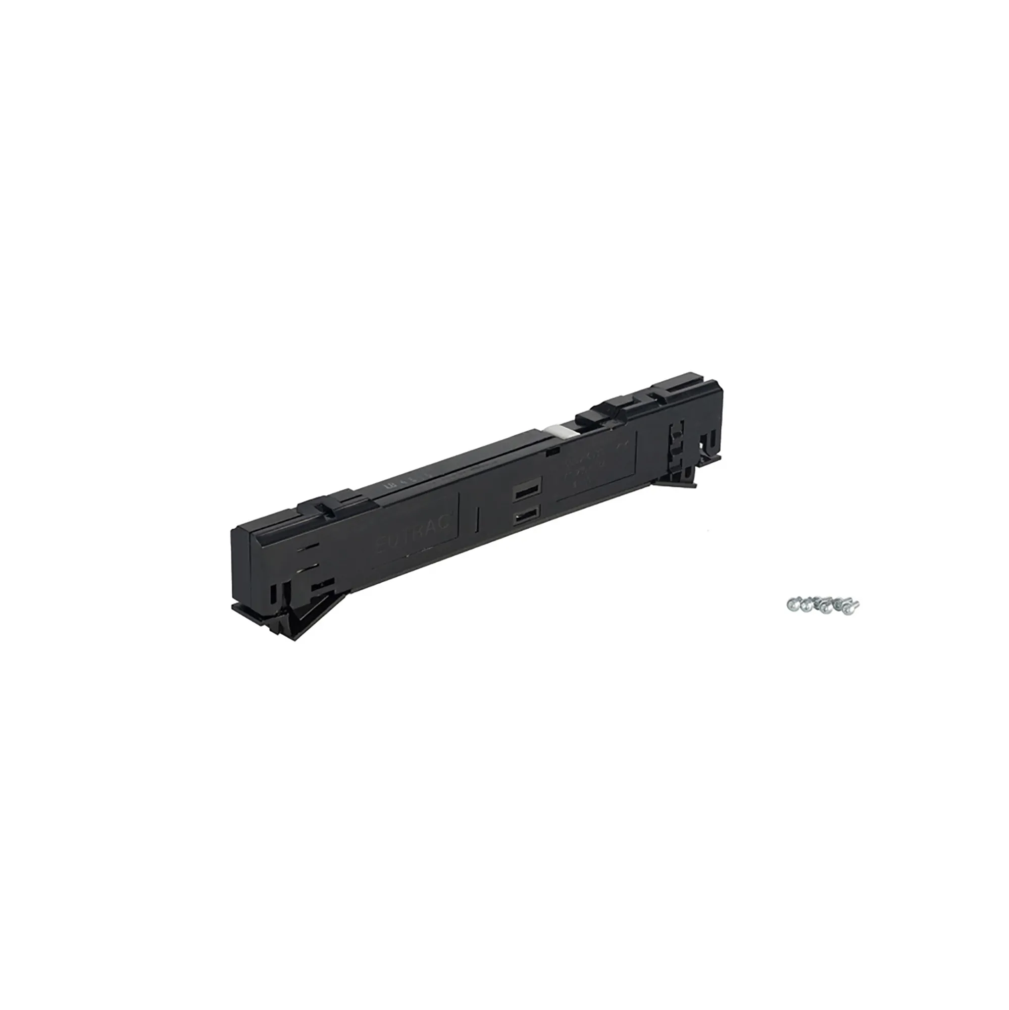 In-Trac Adapter 3 Circ. Track 6A Induct/ Resist Load Screwless Connection Data Bus 555 1 6533 2  Eutrac Adapters & Components-Black